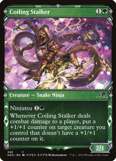 Coiling Stalker (346) [Kamigawa: Neon Dynasty] [Showcase]