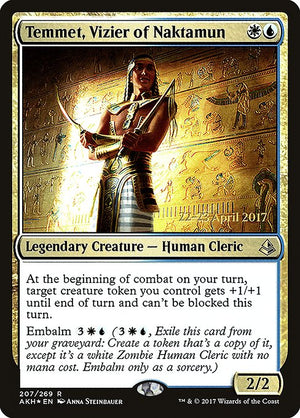 Temmet, Vizier of Naktamun (207s) [Amonkhet Promos]