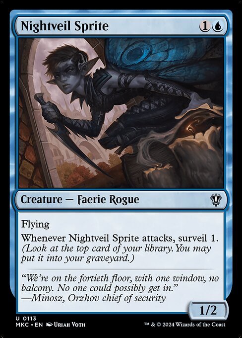Nightveil Sprite (113) [Murders at Karlov Manor Commander]