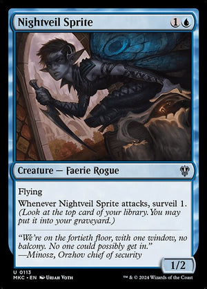 Nightveil Sprite (113) [Murders at Karlov Manor Commander]