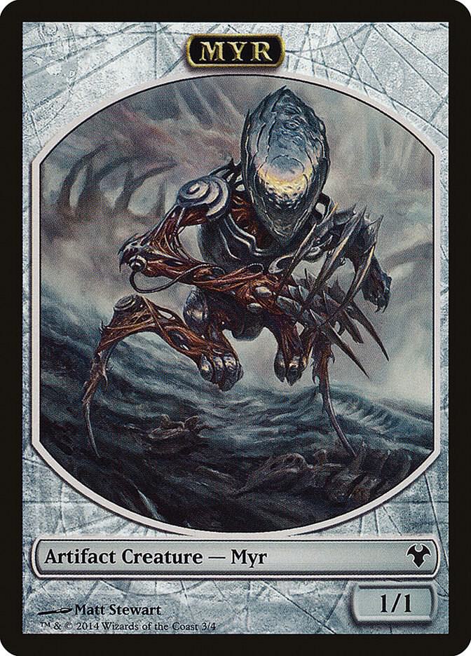 Myr // Spirit Double-Sided Token (3 // 2) [Modern Event Deck 2014]