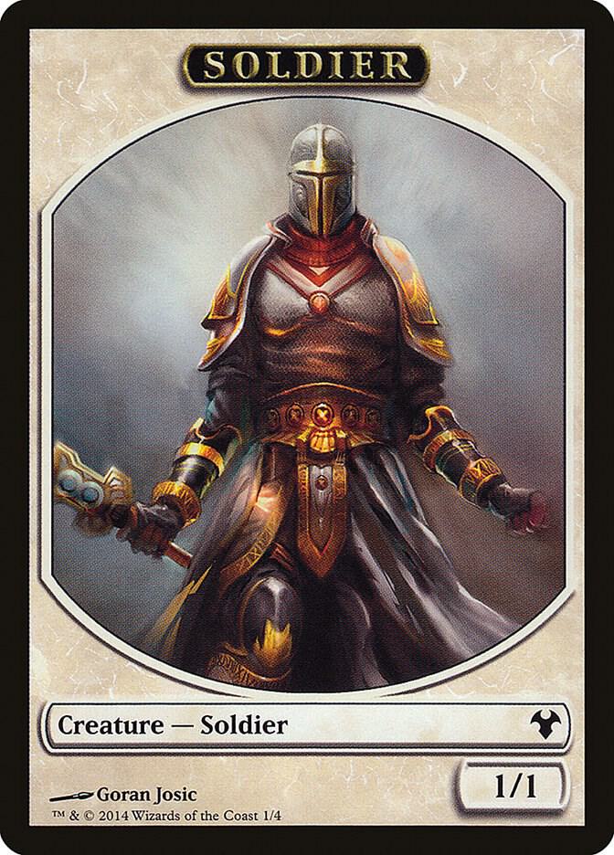 Soldier // Spirit Double-Sided Token (1 // 2) [Modern Event Deck 2014]