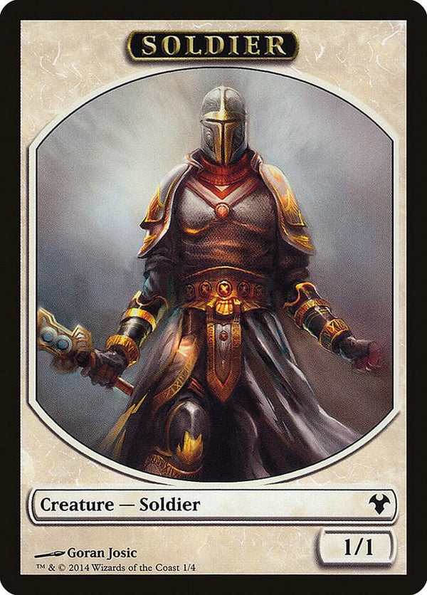 Soldier // Spirit Double-Sided Token (1 // 2) [Modern Event Deck 2014]