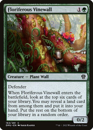 Floriferous Vinewall (163) [Dominaria United]