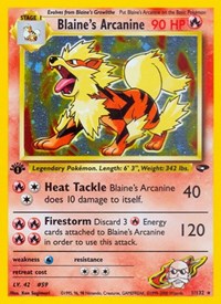 Blaine's Arcanine (001/132) [Gym Challenge (Unlimited)]