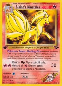 Blaine's Ninetales (021/132) [Gym Challenge]