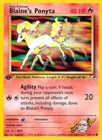 Blaine's Ponyta (063/132) [Gym Heroes (Unlimited)]