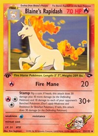 Blaine's Rapidash (033/132) [Gym Challenge (Unlimited)]