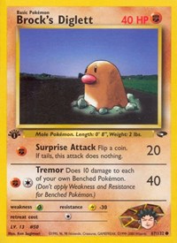 Brock's Diglett (067/132) [Gym Challenge (Unlimited)]
