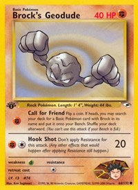 Brock's Geodude (66) (066/132) [Gym Heroes (Unlimited)]