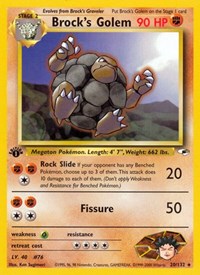 Brock's Golem (020/132) [Gym Heroes]