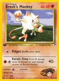 Brock's Mankey (68) (068/132) [Gym Heroes]