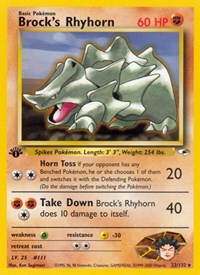 Brock's Rhyhorn (22) (022/132) [Gym Heroes (Unlimited)]