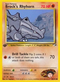 Brock's Rhyhorn (70) (070/132) [Gym Heroes]
