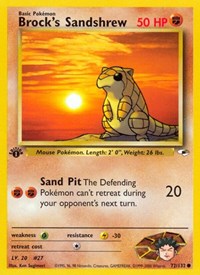 Brock's Sandshrew (72) (072/132) [Gym Heroes (Unlimited)]