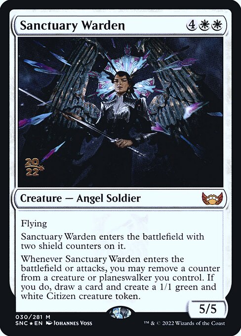 Sanctuary Warden (30s) [Streets of New Capenna Promos]