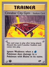 Cinnabar City Gym (113/132) [Gym Challenge (Unlimited)]
