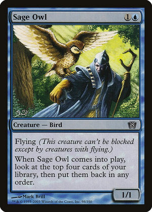 Sage Owl (98★) [Eighth Edition]