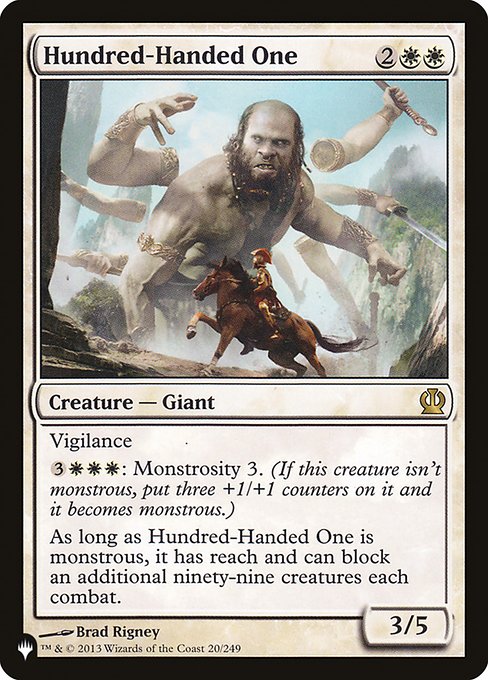 Hundred-Handed One (THS-20) [The List]