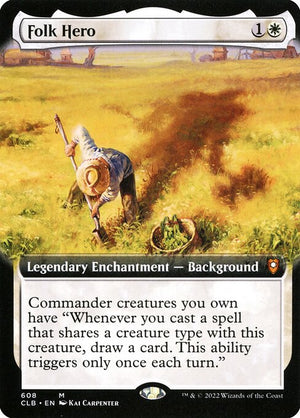 Folk Hero (608) [Commander Legends: Battle for Baldur's Gate] [Extended Art]