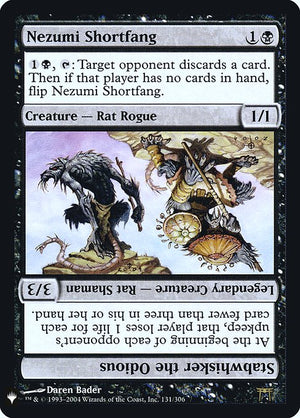Nezumi Shortfang // Stabwhisker the Odious (CHK-131) [The List]