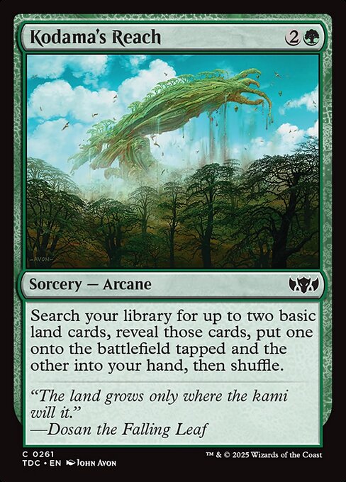 Kodama's Reach (261) [Tarkir: Dragonstorm Commander]