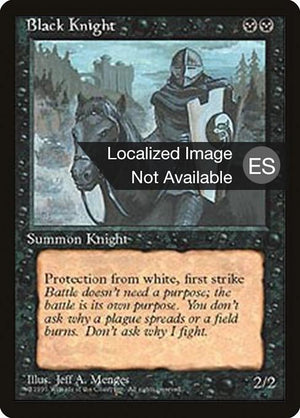 Black Knight (121) [Fourth Edition Foreign Black Border]