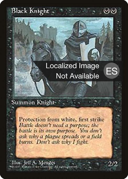 Black Knight (121) [Fourth Edition Foreign Black Border]