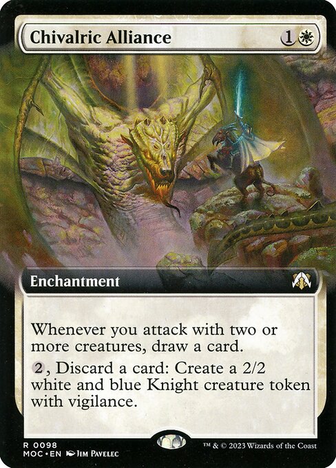 Chivalric Alliance (98) [March of the Machine Commander] [Extended Art]