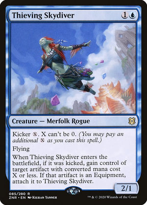 Thieving Skydiver (85p) [Zendikar Rising Promos]