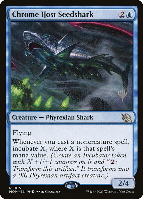 Chrome Host Seedshark (51p) [March of the Machine Promos]