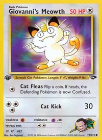 Giovanni's Meowth (74) (074/132) [Gym Challenge]