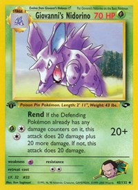 Giovanni's Nidorino (045/132) [Gym Challenge]