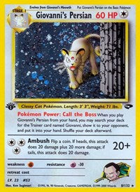 Giovanni's Persian (008/132) [Gym Challenge (Unlimited)]