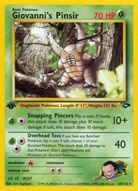 Giovanni's Pinsir (024/132) [Gym Challenge (Unlimited)]