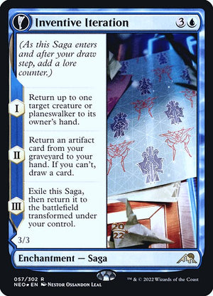 Inventive Iteration // Living Breakthrough (57s) [Kamigawa: Neon Dynasty Promos]