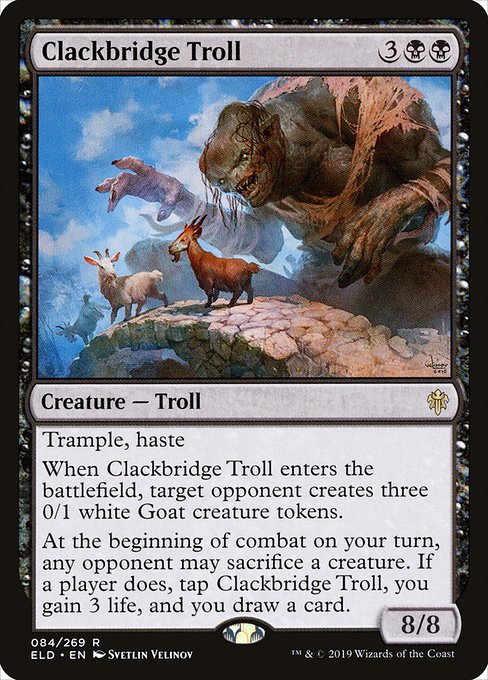 Clackbridge Troll (84) [Throne of Eldraine]