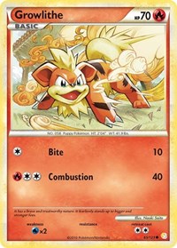 Growlithe (65/123) [HeartGold SoulSilver]