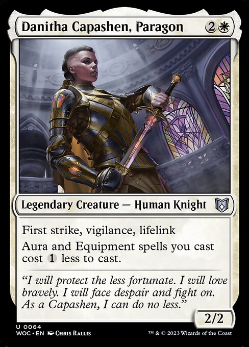 Danitha Capashen, Paragon (64) [Wilds of Eldraine Commander]