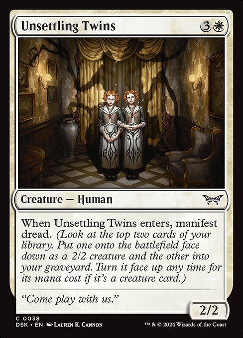 Unsettling Twins (38) [Duskmourn: House of Horror]