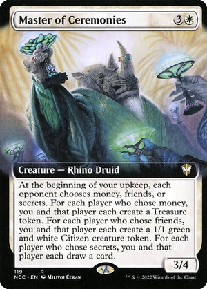 Master of Ceremonies (119) [New Capenna Commander] [Extended Art]