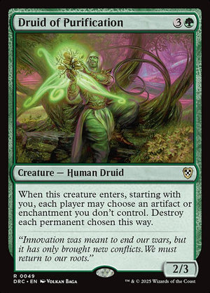 Druid of Purification (49) [Aetherdrift Commander]