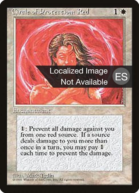 Circle of Protection: Red (17) [Fourth Edition Foreign Black Border]