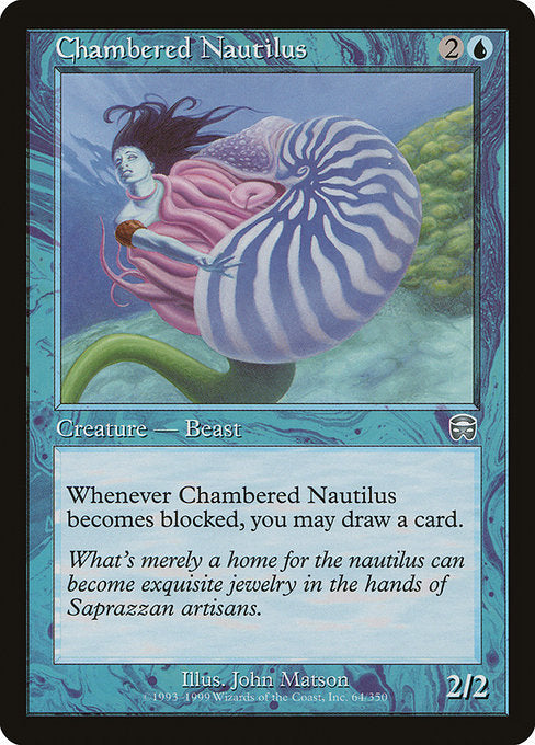 Chambered Nautilus (64) [Mercadian Masques]