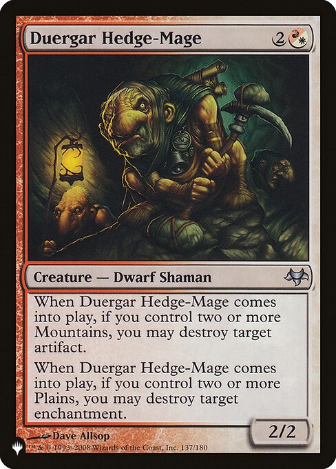 Duergar Hedge-Mage (EVE-137) [The List]