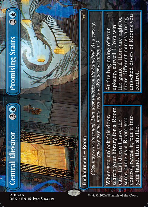 Central Elevator // Promising Stairs (336) [Duskmourn: House of Horror]
