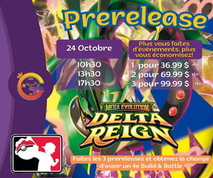 BILLET - Prerelease Delta Reign - 3 Entry