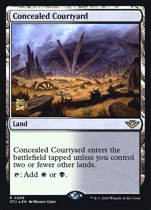 Concealed Courtyard (268s) [Outlaws of Thunder Junction Promos]