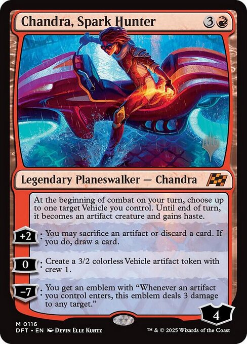Chandra, Spark Hunter (116p) [Aetherdrift Promos]