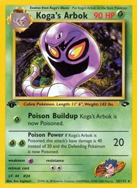Koga's Arbok (025/132) [Gym Challenge]